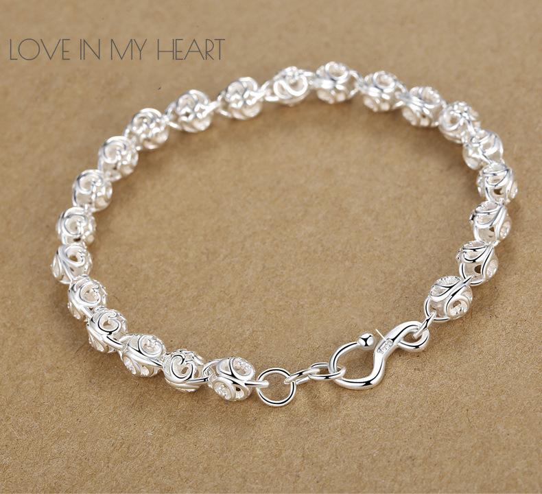 Vòng Tay Bạc S925 Quả Châu  Nữ Tính  Sang Trọng VTBACQUACHAU