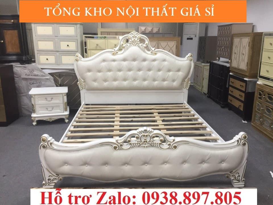 Giường ngủ tân cổ điển cao cấp hàng xuất khẩu