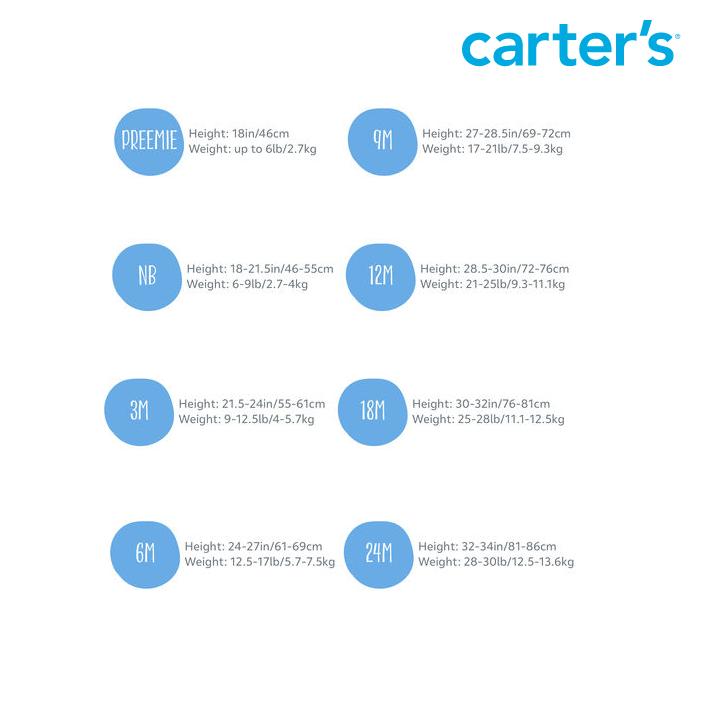Set 5 áo thun bé trai Carters Nhập Mỹ CA126H606 (Nhiều màu)