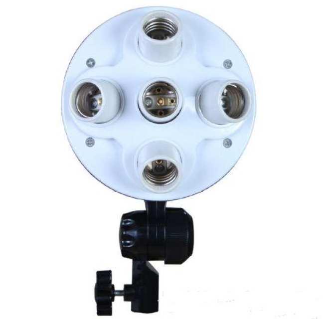 [HCM]Combo chuôi đèn 5 bóng và softbox 60x90cm