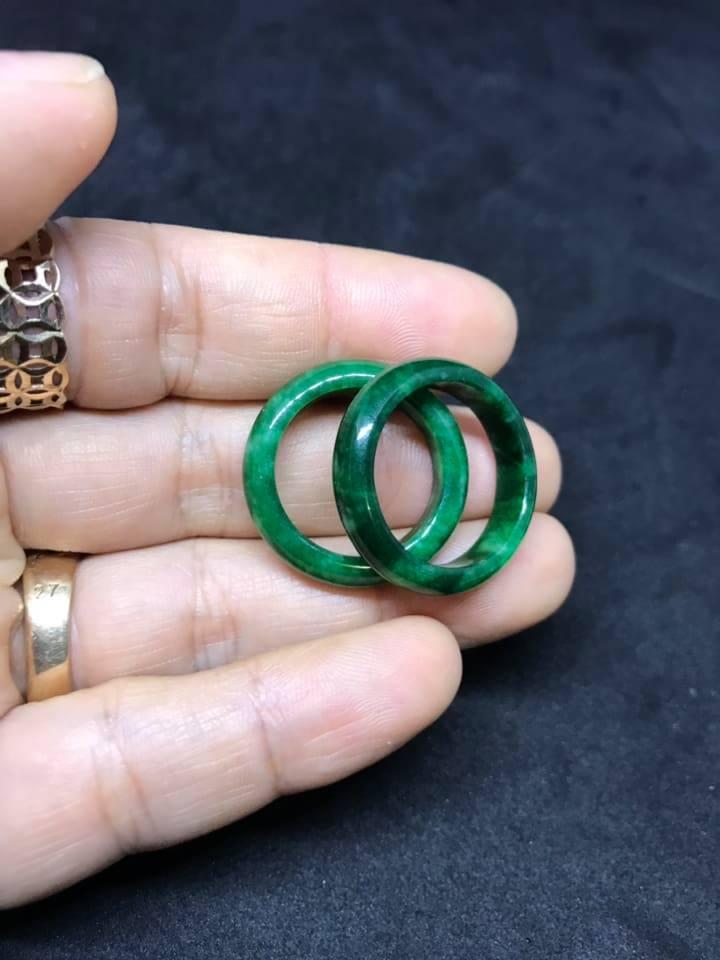 COMBO 2 NHẪN CẨM THẠCH XANH LÁ