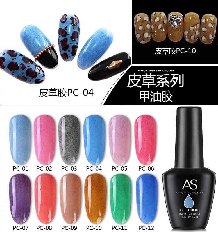 [HCM]Sơn gel Sơn lông AS bền màu cực kì mướt 15ML - PC