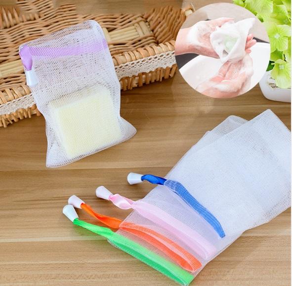 Combo 10 túi lưới tạo bọt xà phòng tắm , rửa mặt