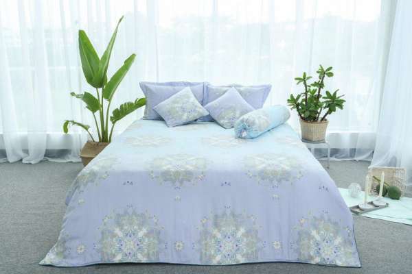 Ga / Drap bọc đệm 160 x 200 cm Grand 100% Tencel cao cấp GDS