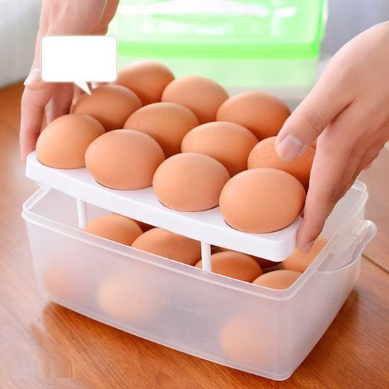 Hộp Đựng Trứng Tủ Lạnh 2 Tầng,hộp đựng trứng