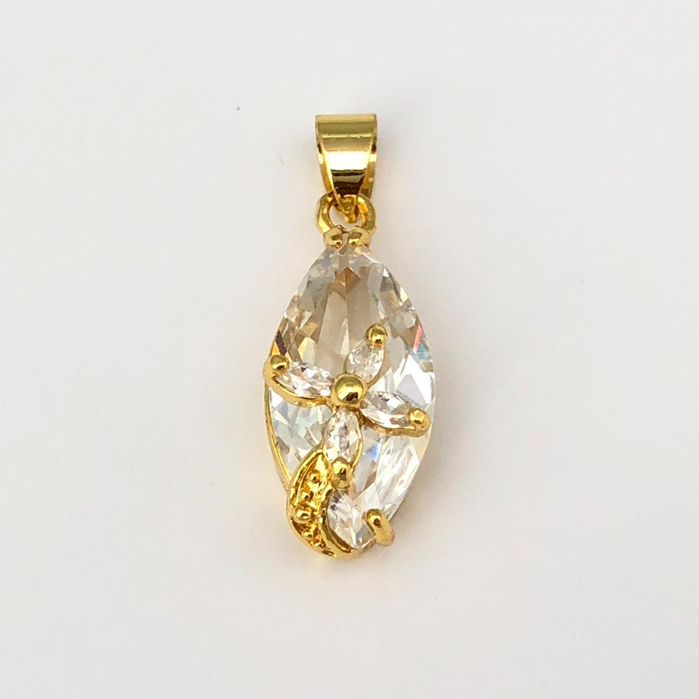 [HCM]MẶT DÂY CHUYỀN MẠ VÀNG 18K PHA LÊ CAO CẤP - MDC49L5