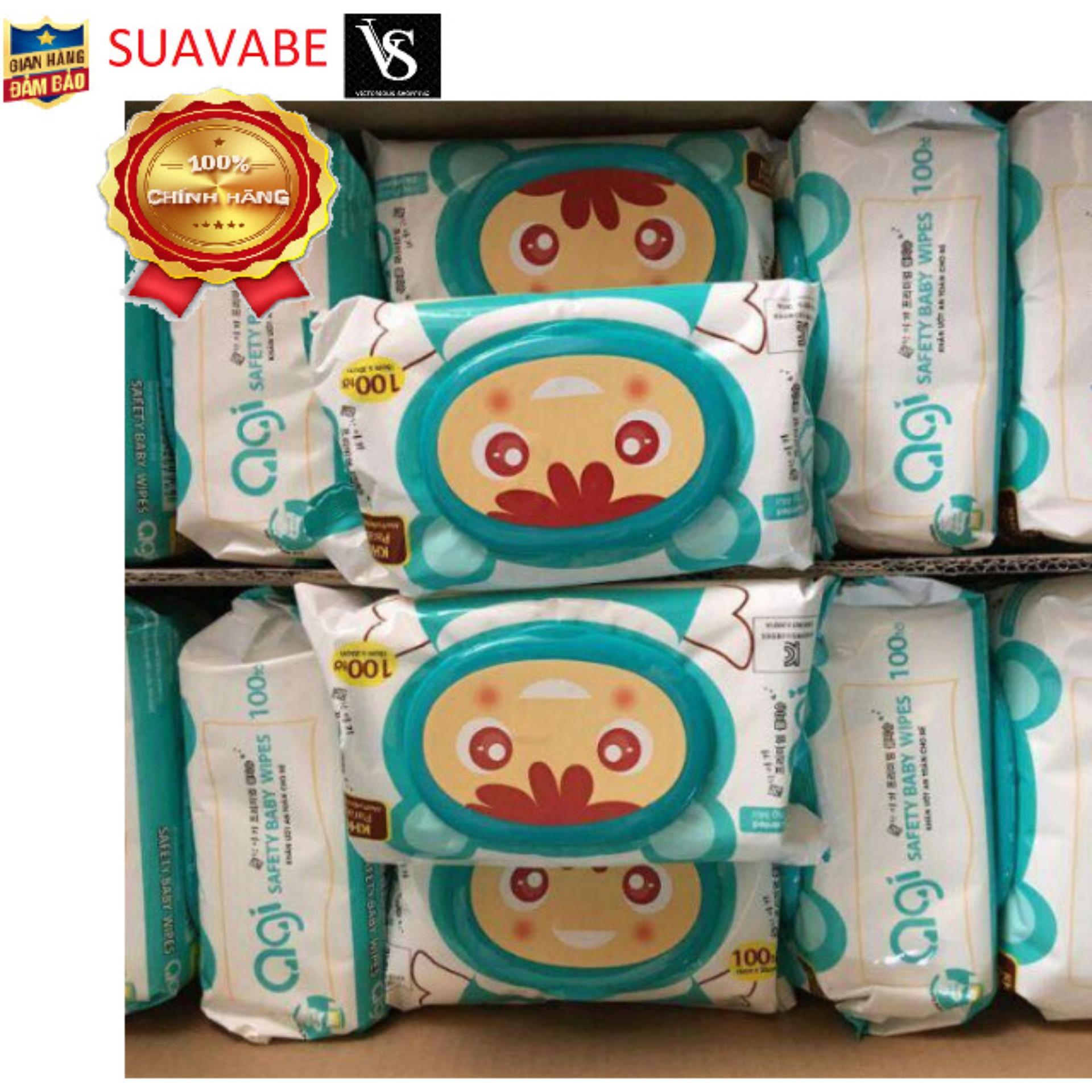 Khăn ướt Agi 100 tờ không hương (màu ngẫu nhiên)