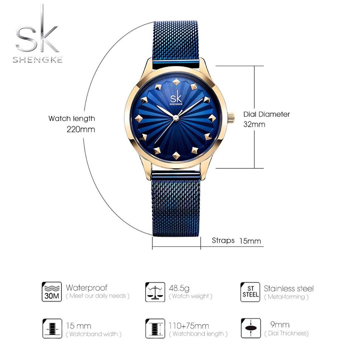 [SHENGKE ] Đồng hồ nữ Shengke UK K0081L