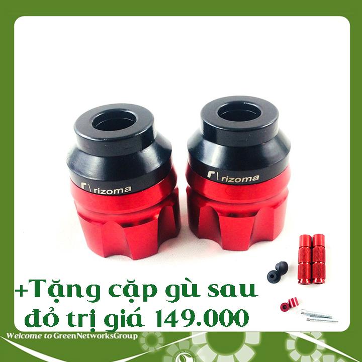 Bộ 2 Gù chống đổ trước cho xe máy GreenNetworks + tặng đỗ sau