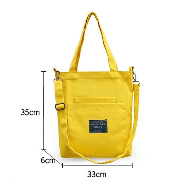 Túi vải Tote nữ đeo chéo thời trang Living QN 1
