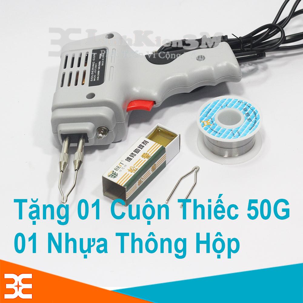 Bộ Mỏ Hàn Xung JOUST MAX 220V 100W Tặng 01 Cuộn Thiếc 50G, 01 Nhựa Thông Hộp