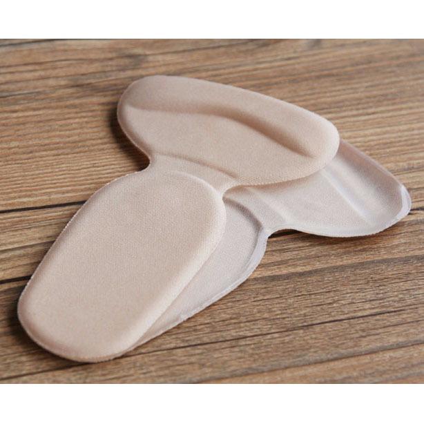 [HCM]Bộ 2 đôi miếng lót cho giày rộng V.6 - Silicon (màu kem)