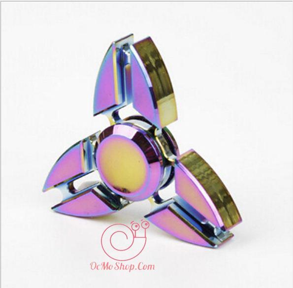 [HCM]Con quay Finger Spinner 3 cánh phản quang kim loại (tặng hộp đựng)