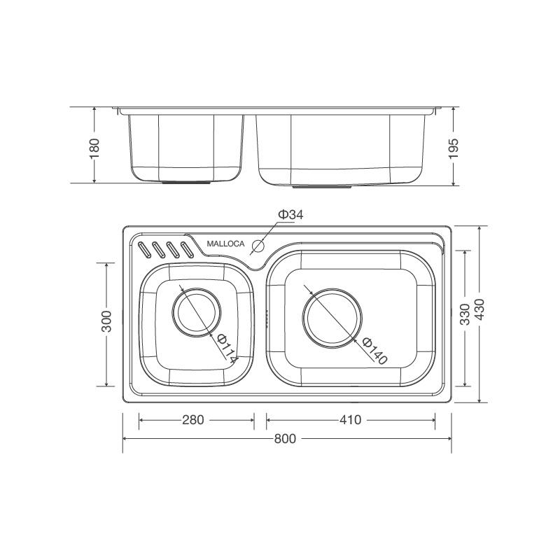 Chậu Rửa Chén MS 1003 NEW