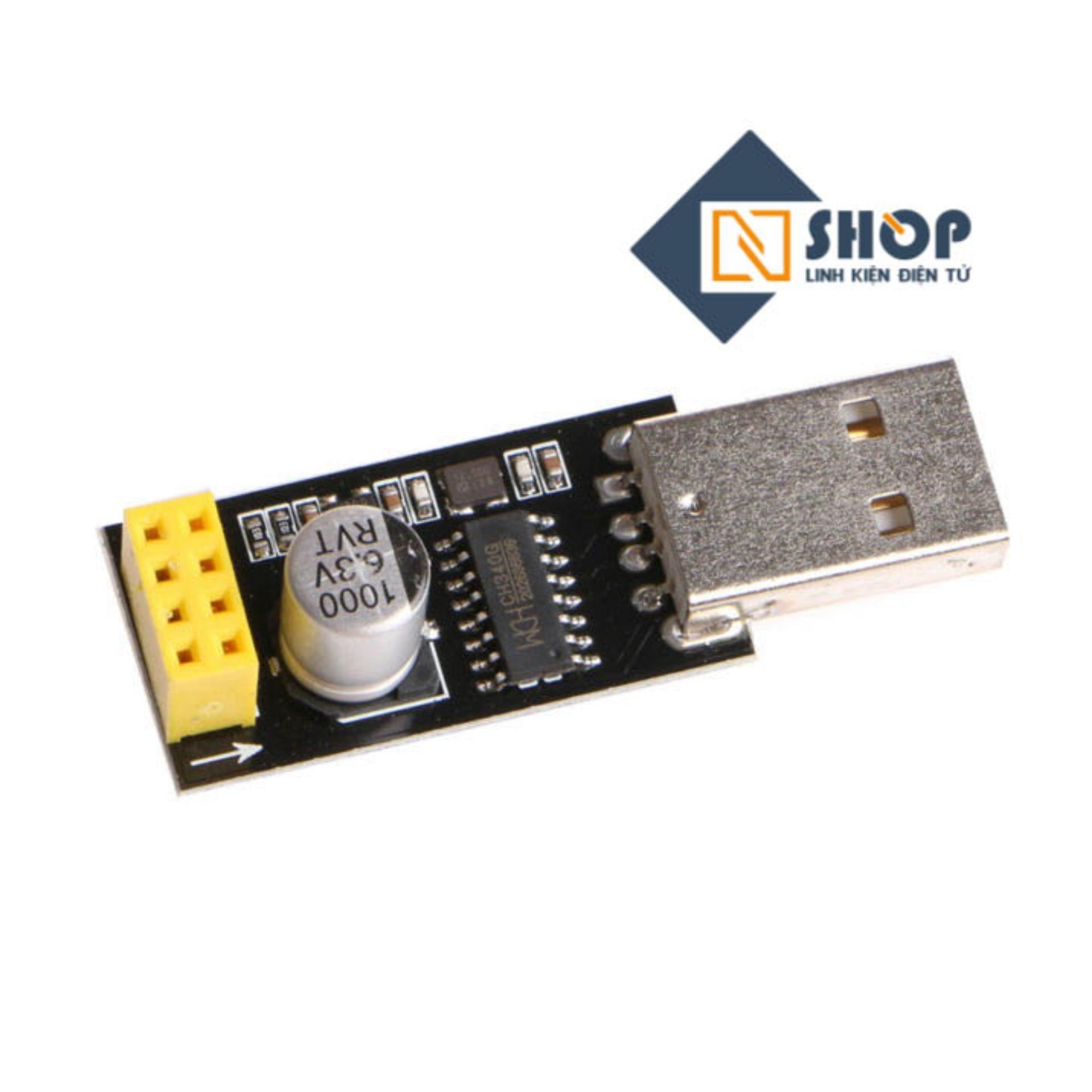 USB Adapter Mạch Thu Phát Wifi ESP8266 Uart ESP-01