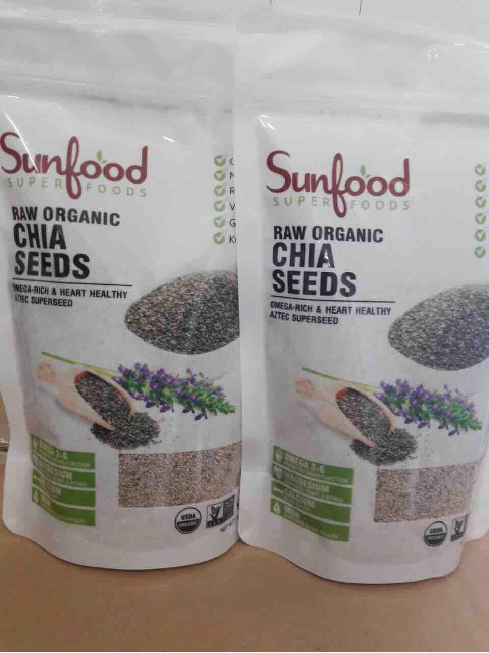 Hạt chia trắng Sunfood túi 454g