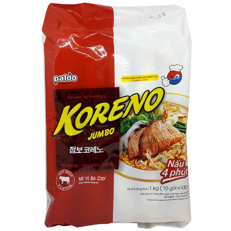 Mì Jumbo Koreno Bò cay - 10 gói