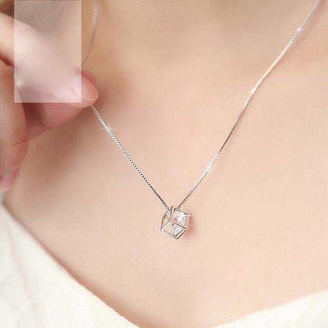 [HCM]Dây chuyền thời trang đá lồng DC04