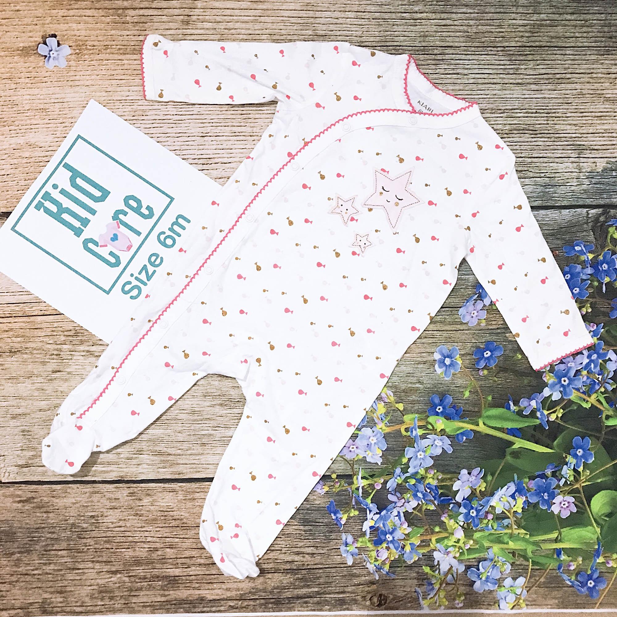 Combo 2 Bodysuit liền vớ KIABI cho BÉ GÁI 3-24M (giao ngẫu nhiên)