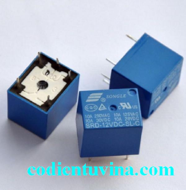 Relay 12V 10A 5Chân SRD-05VDC-SL-C