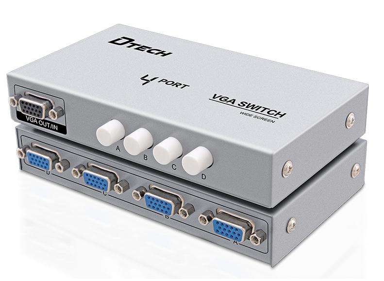 Bộ chia tín hiệu VGA 4 vào 1 ra Dtech DT-7034