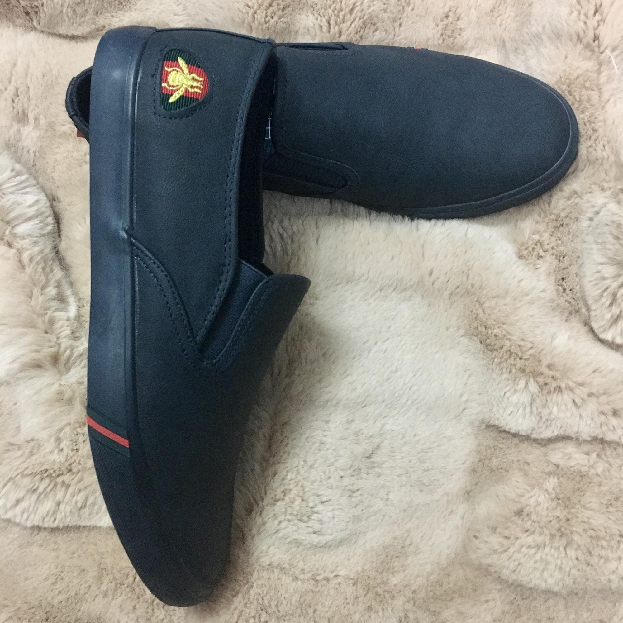 GIÀY SLIPON NAM DA TRƠN (Giày lười nam)