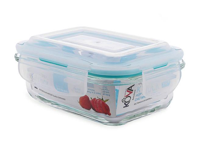 Bộ 3 Hộp Thủy Tinh Chịu Nhiệt Kova 370ml
