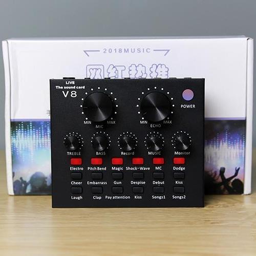 Soud card thu âm livestream v8 có autoune và pin trong card BH 6 tháng BẢO HÀNH 1 ĐỔI 1