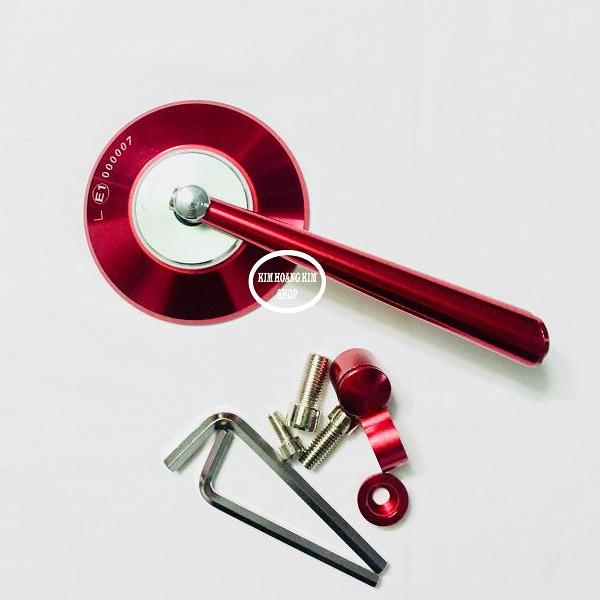 Kính chiếu hậu xe máy Ri.zoma Tròn (màu Đỏ) 1 cái bên trái