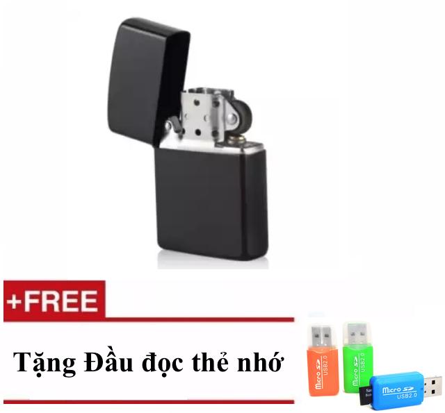 [HCM]BẬT LỨA ZIPPO BẠC SÀNH ĐIỆU + Tặng Đầu đọc thẻ nhớ