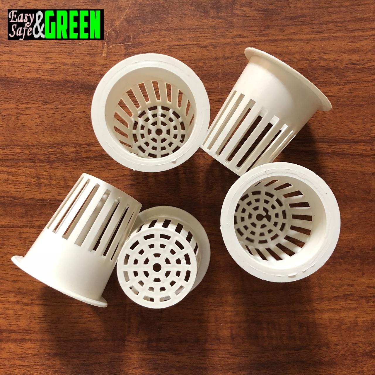 Bộ 100 rọ nhựa trồng rau thủy canh phi 55