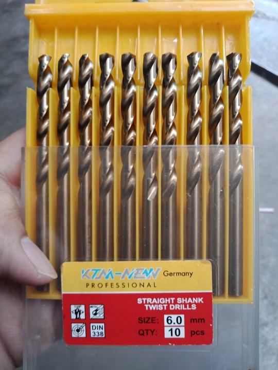 [HCM]Bộ 10 mũi khoan sắt- inox vàng 6mm siêu xịn