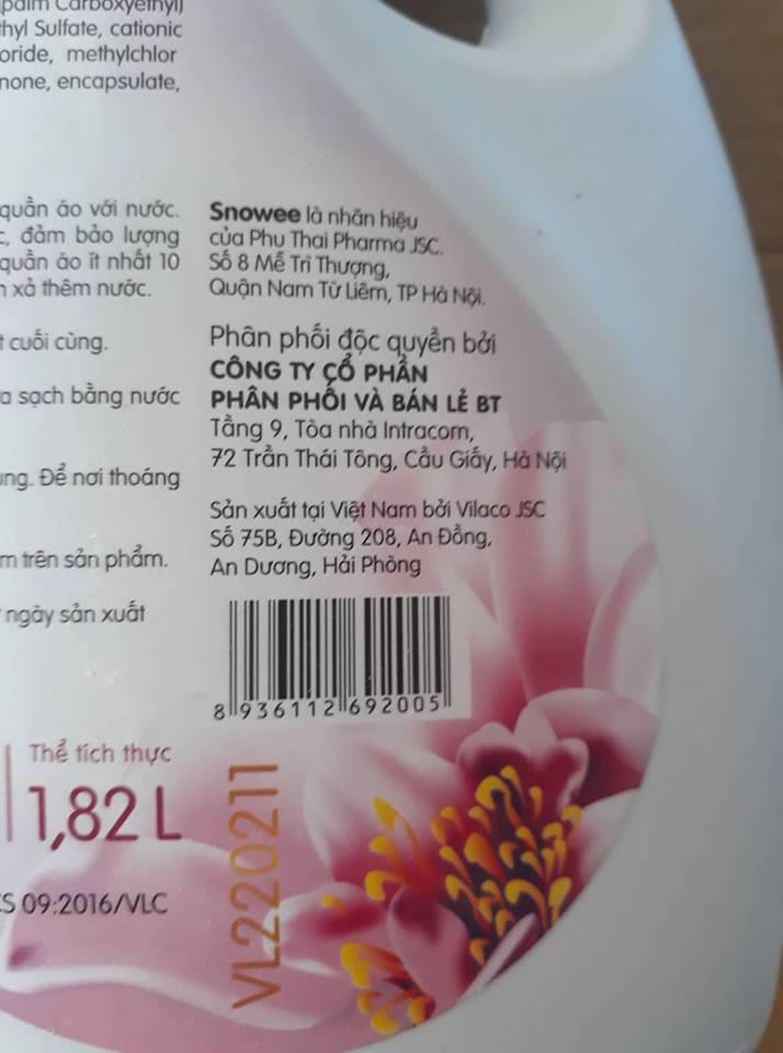 COMBO 6 CHAI NƯỚC XẢ VẢI TÍM SNOWEE