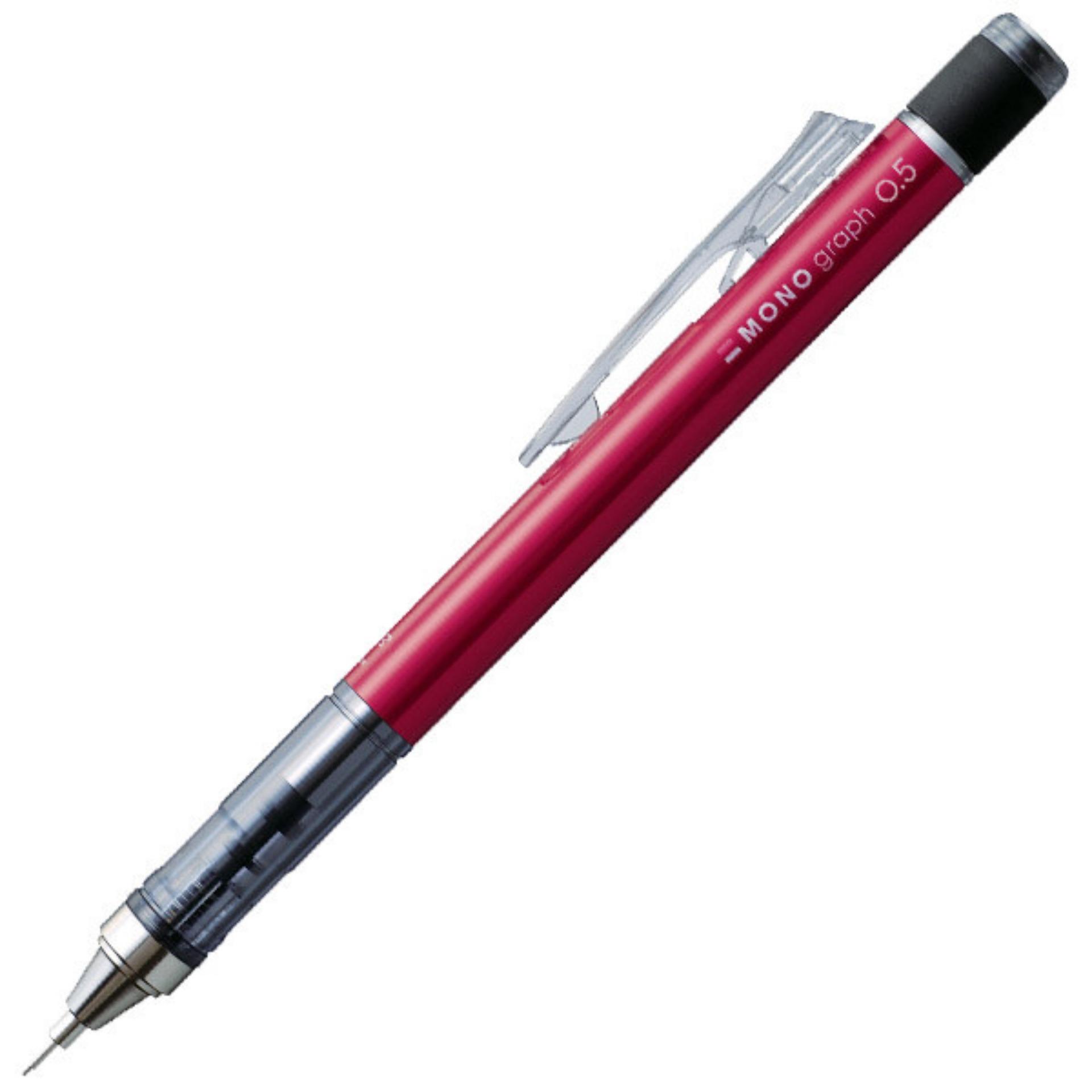 [HCM]BÚT CHÌ BẤM TOMBOW MONO GRAPH 0.5MM THÂN MÀU ĐỎ (DPA-132C)