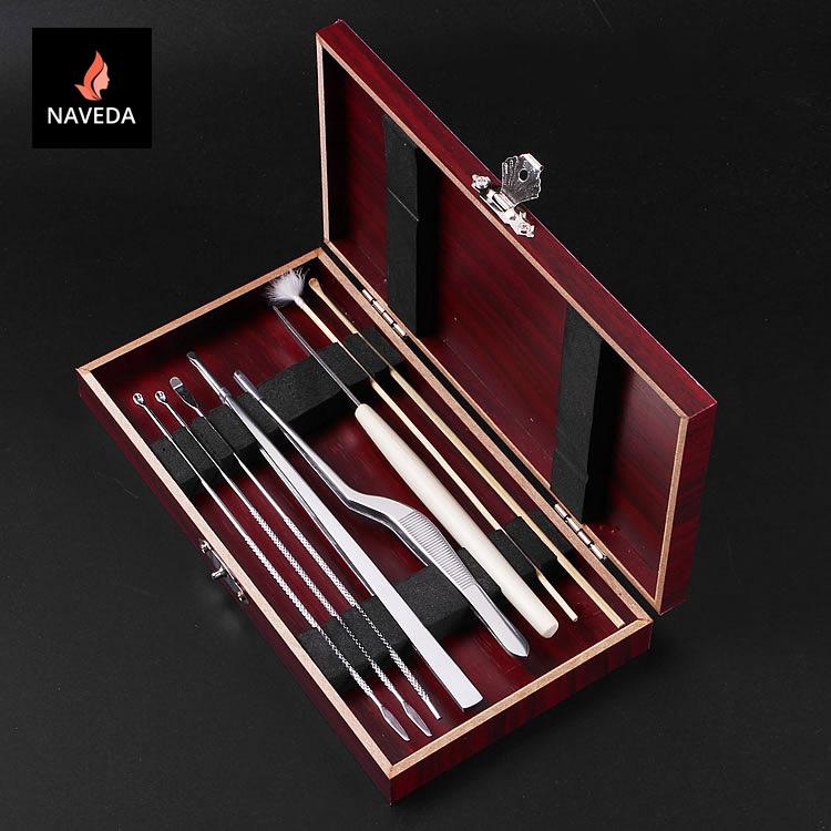 BỘ DỤNG CỤ LẤY RÁY TAI-HỘP GỖ