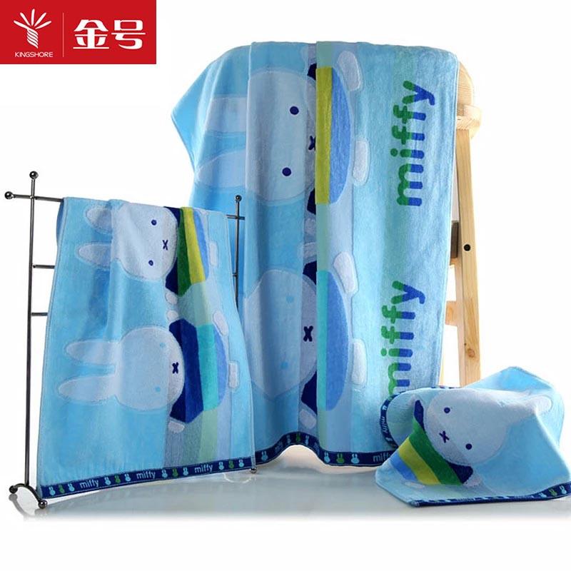 KING SHORE 100% Cotton Người Lớn Đồ Gia Dụng Mềm Mại Khăn Mặt Khăn Tắm