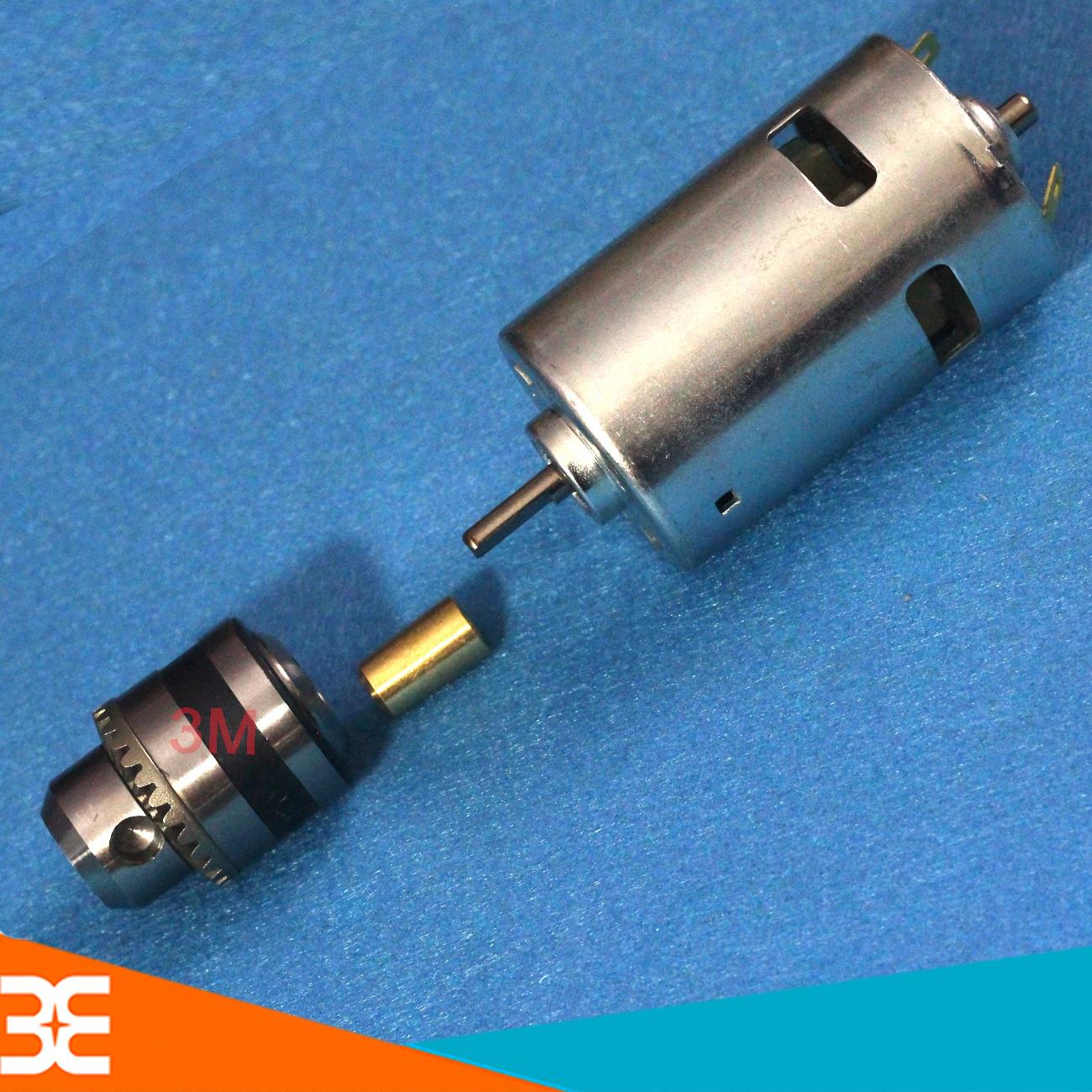 Combo đầu kẹp mũi khoan 3 chấu 0.6-6.5mm và bạc đồng b10-5mm
