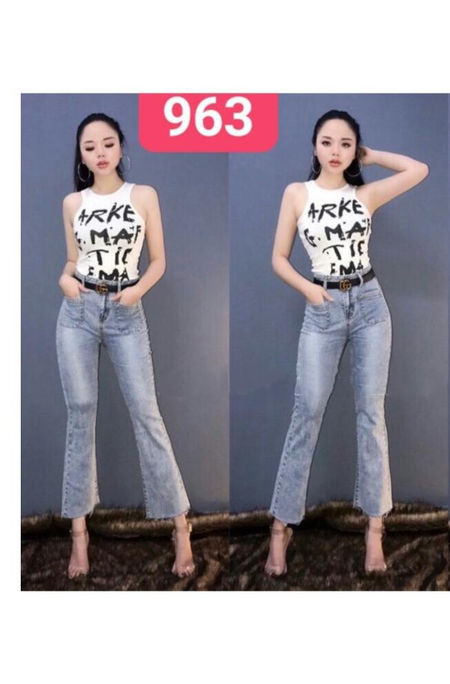 QUẦN JEAN ỐNG LOE 963/4