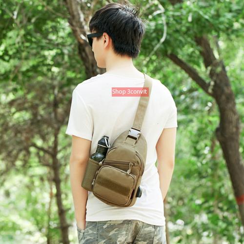 [HCM]Balo Đeo Chéo Quân Đội COOL WALKER 18 Có Cổng Sac USB