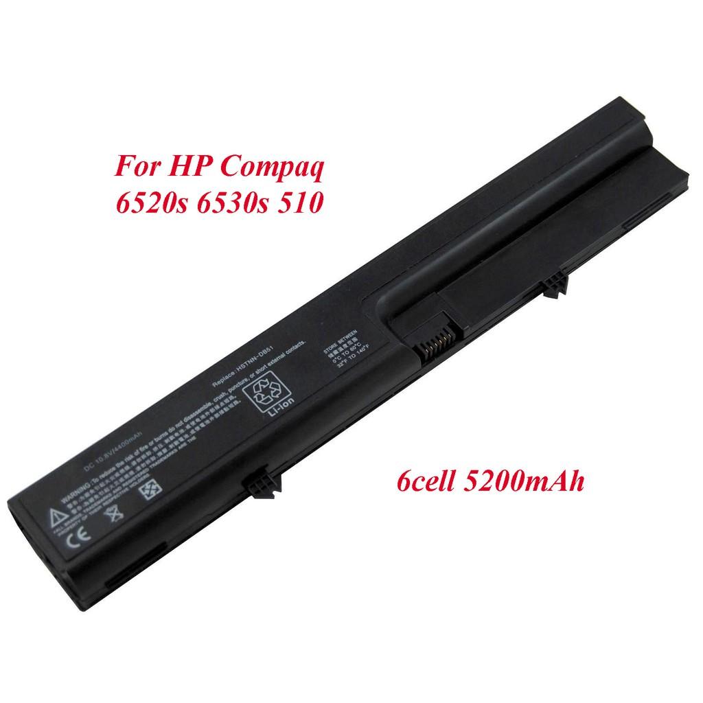Pin laptop hp 6520s, 6530s, cq510 - 5200mah, 6 cells