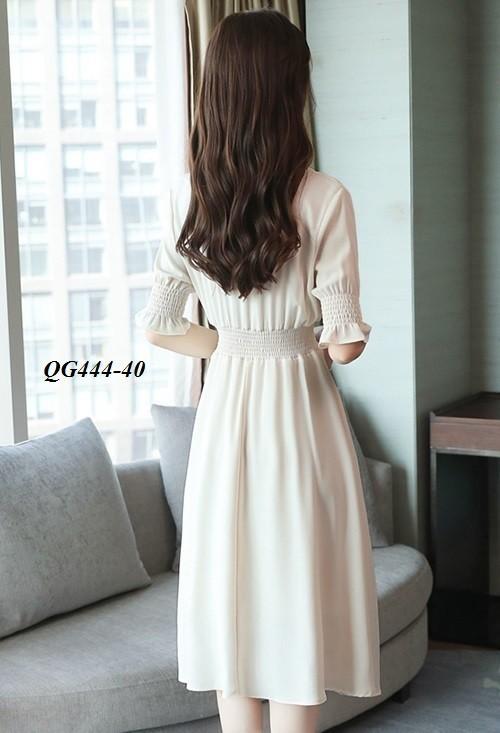 ĐẦM XÒE SƠ MI NHÚNG EO - SIZE S-6XL