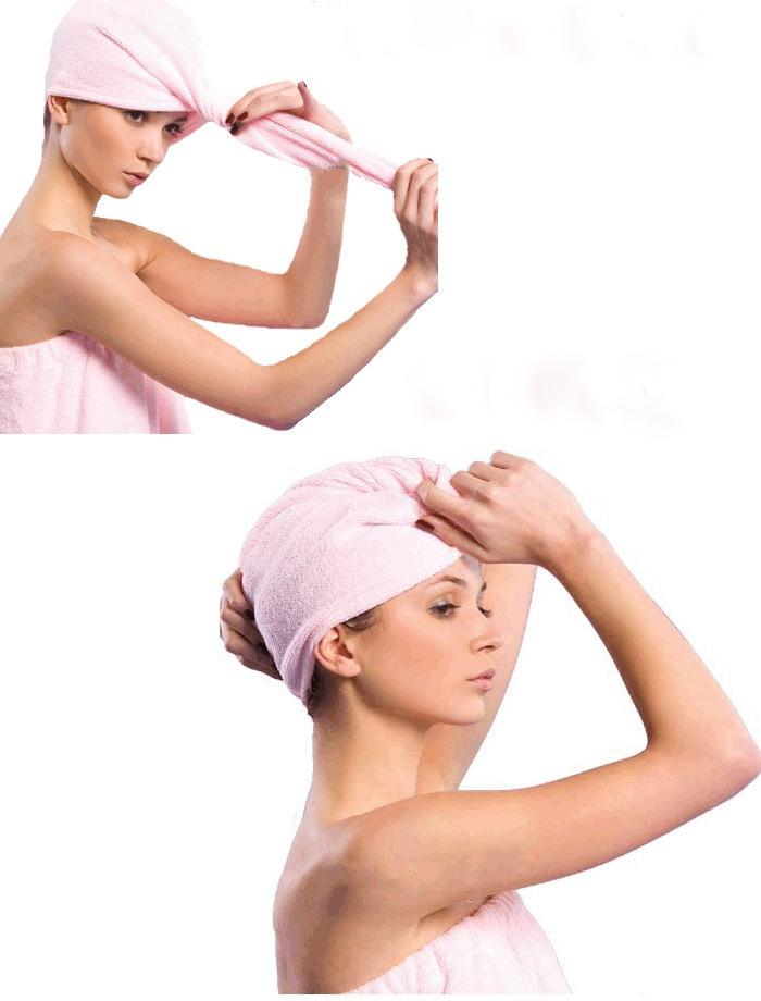 Khăn Trùm Đầu Siêu Thấm Hút Nước