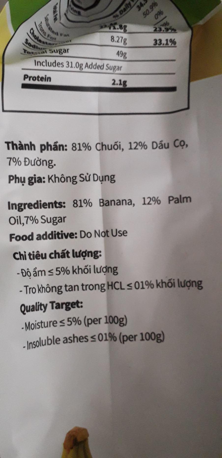 Chuối sấy khô Tề Hùng giòn ngọt