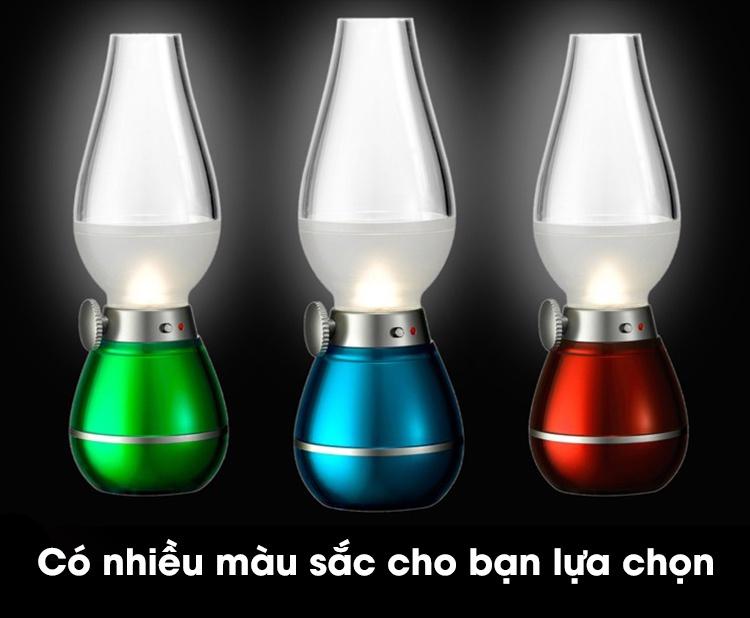 Đèn dầu không khói cảm ứng khi thổi LED màu ngẫu nhiên