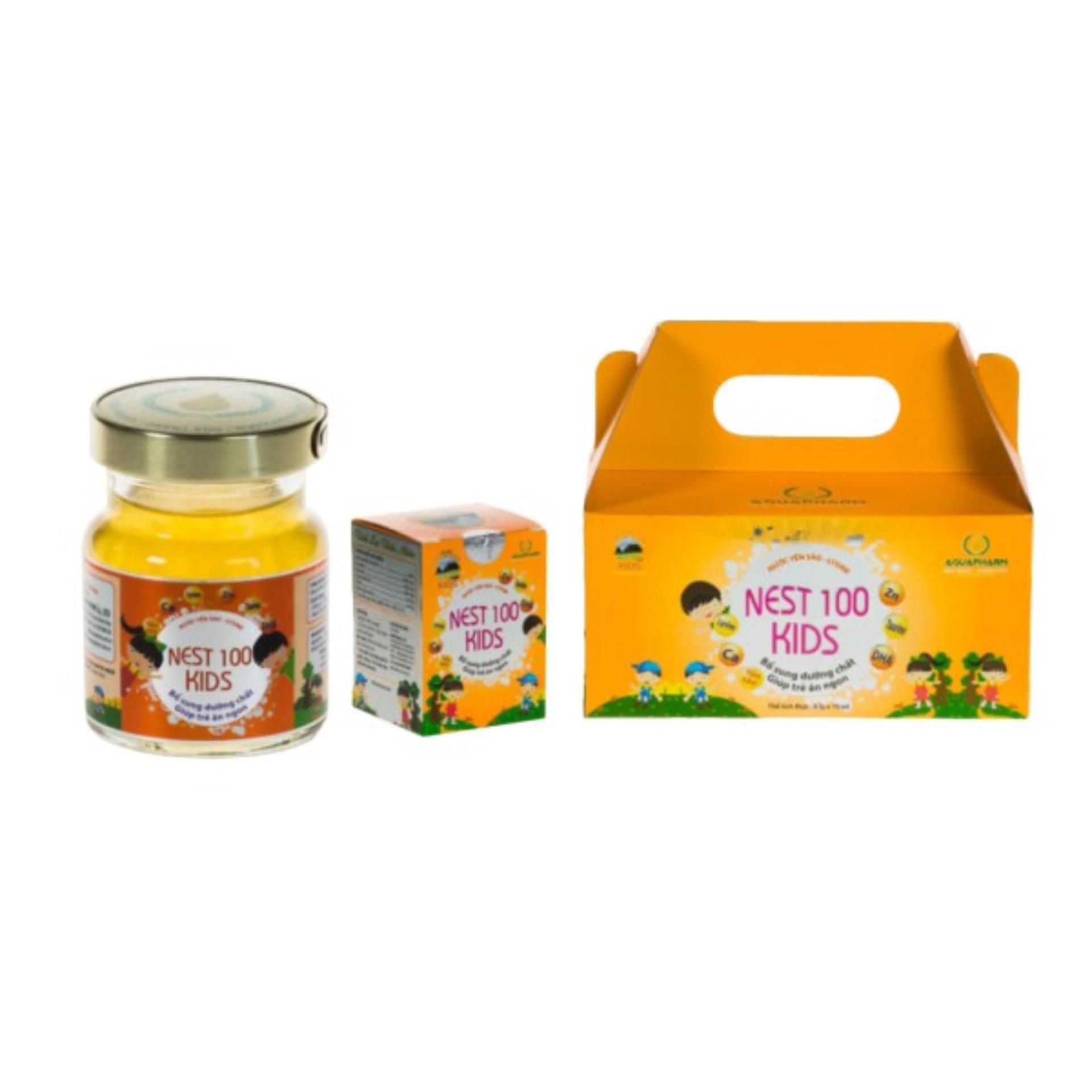 [COMBO 4 LỌ YẾN BÉ BIẾNG ĂN] Yến sào Lysine Nest 100 Kids - Có Đồ Chơi Ngẫu Nhiên Kèm Theo