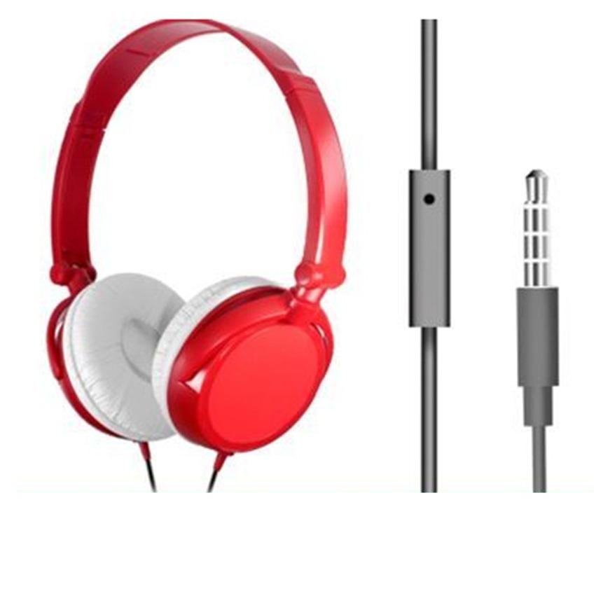 [HCM]Tai nghe chụp tai F10 kèm mic màu đỏ - có thể gấp gọn)