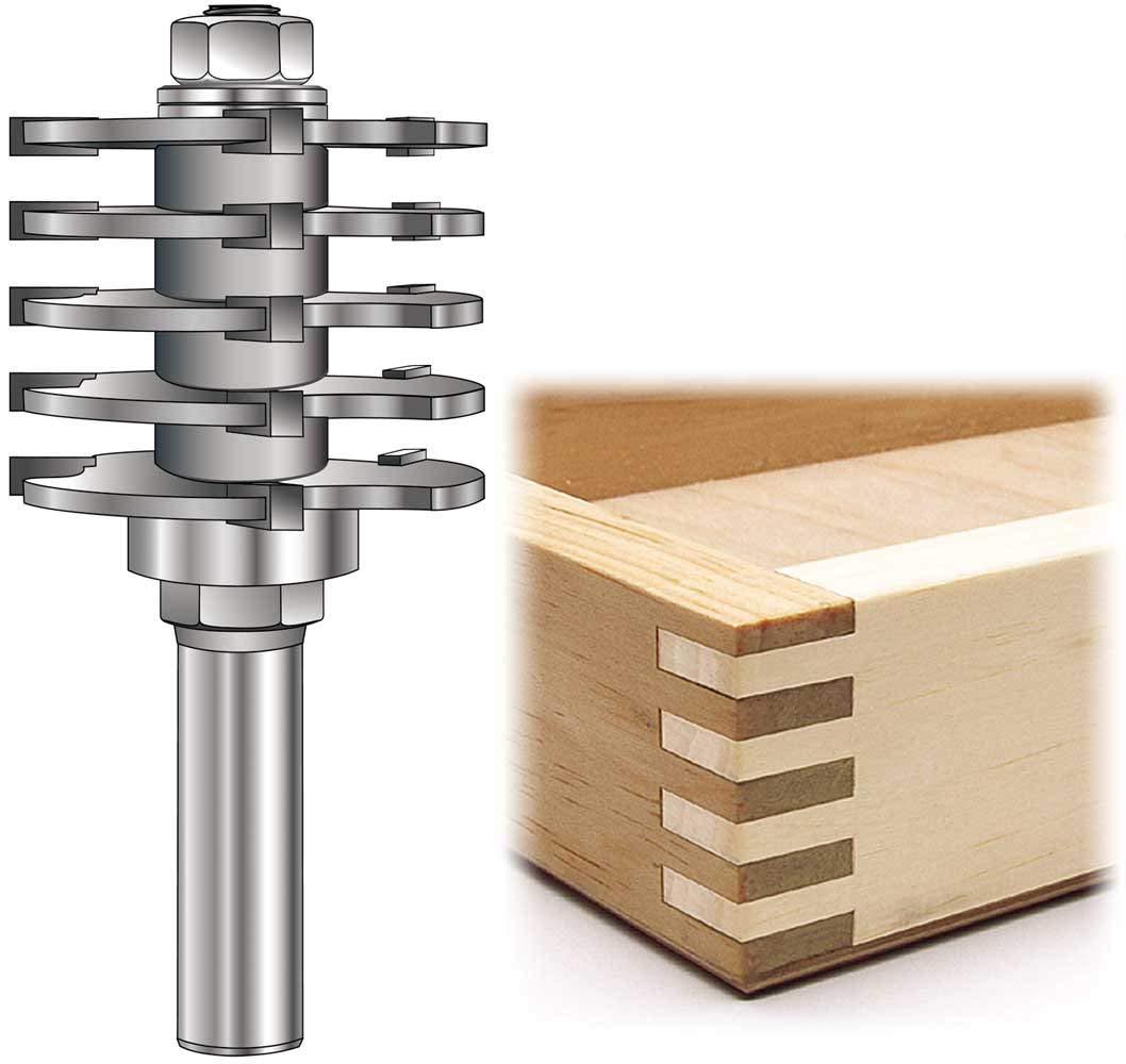 Mũi soi gỗ, mũi phay ghép cạnh gỗ, cốt 12.7mm