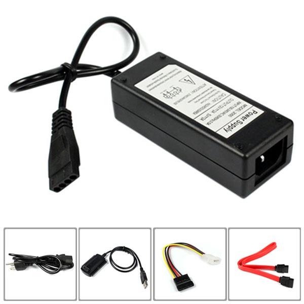 Bộ chuyển đổi cáp USB 2.0 sang IDE SATA (Đen) + Quà tặng hấp dẫn