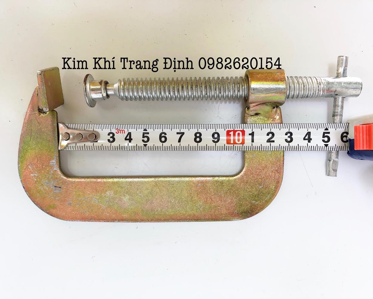 Cảo chữ C cỡ 4 inch - kẹp tối đa 90mm (Vam chữ C bằng sắt)