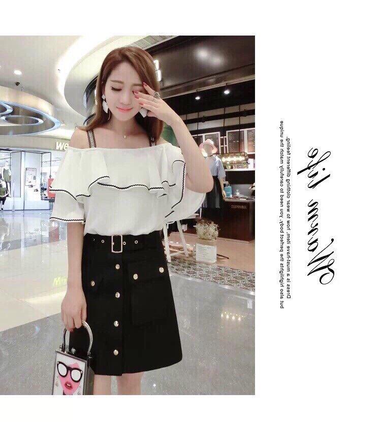 Áo voan 2 dây tầng phối bèo